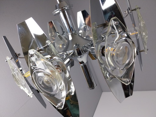 Lustre italien vintage par Oscar Torlasco pour Stilkronen, 1960s