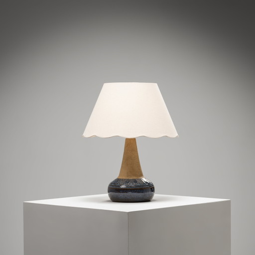 Model 3041 Keramik Tischlampe von Søholm Stentøj, Dänemark, 1960er Jahre