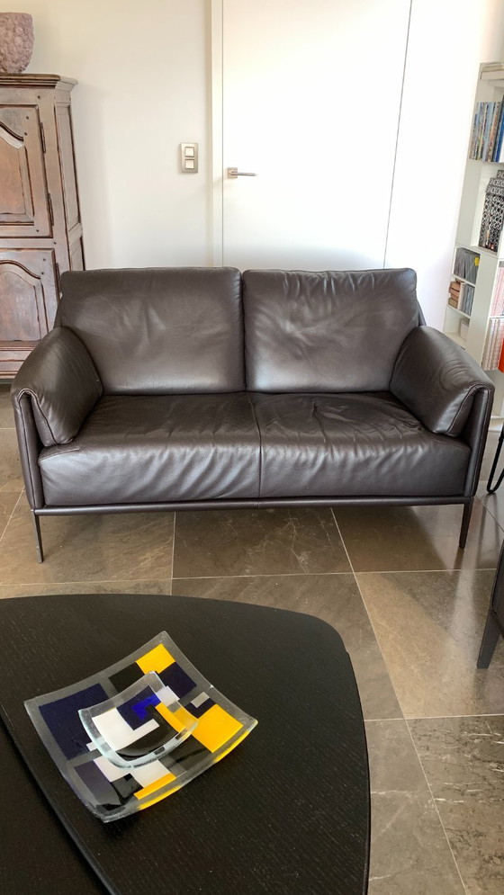 Durlet brand Seating area, 3-seater, 2-seater and ottoman – Leather, Metal (photo 3 of 10)
