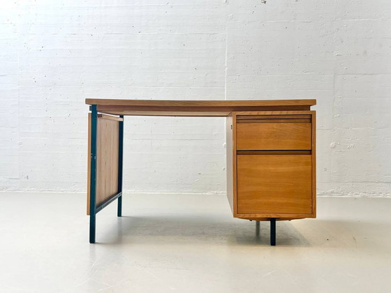 Image 1 of Mid-century desk with linoleum top by Merz Roller, 1960s