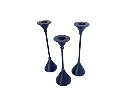 Image 1 of Memphis Milano stijl | kandelaar houders | set van 3 | 80's |