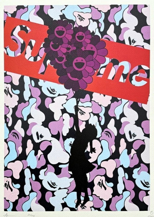 Death Nyc - Ragazza con palloncino blu di Murakami - Edizione limitata con certificato