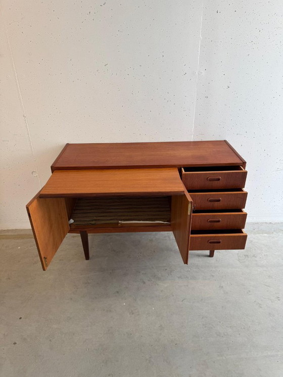 Image 1 of Buffet et bureau en teck style années 60, vintage années 1960