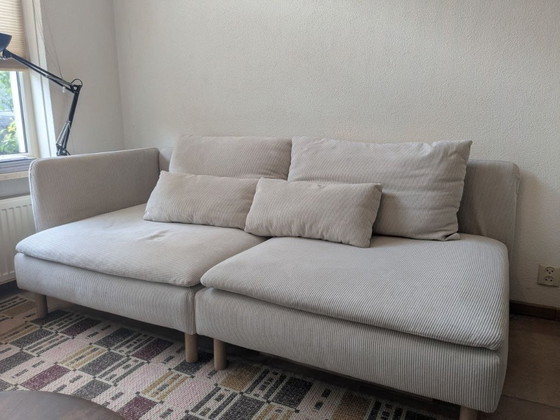 Image 1 of SÖDERHAMN Ikea sofa with removable, washable corduroy cover