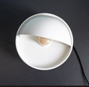 Vintage White Dijkstra Eclipse Wall Lamp