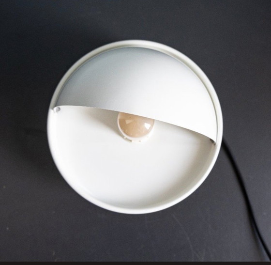Image 1 of Vintage White Dijkstra Eclipse Wall Lamp