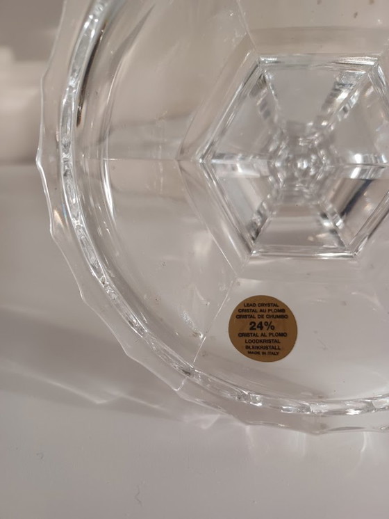 Image 1 of Royal Crystal Rock, Italia, 24%, set di 2 candelieri in cristallo al piombo. Vintage.