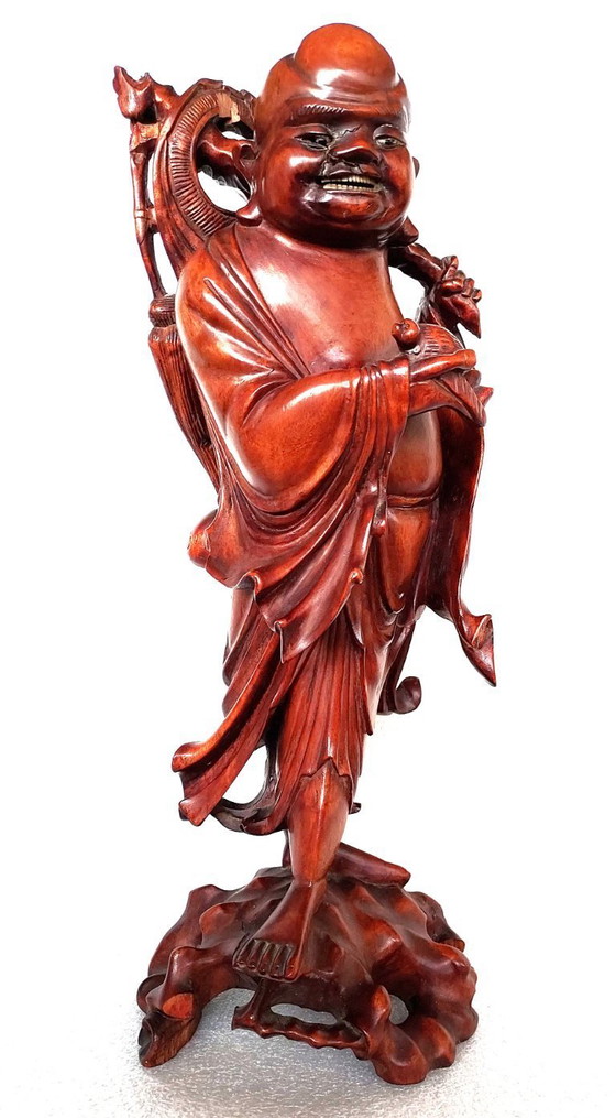 Image 1 of Antike Arhat-Buddha-Statue