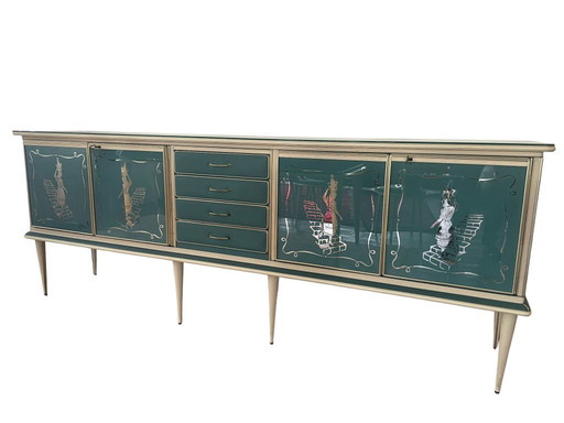 Credenza di lusso italiana di metà secolo – di Umberto Mascagni (anni '50-'60)