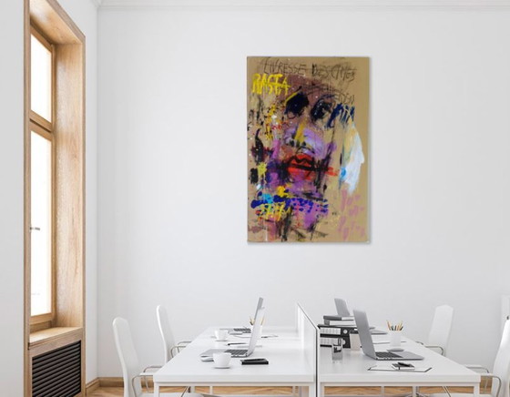 Image 1 of Victor Hasch (1945-2012) mixed technique on cardboard