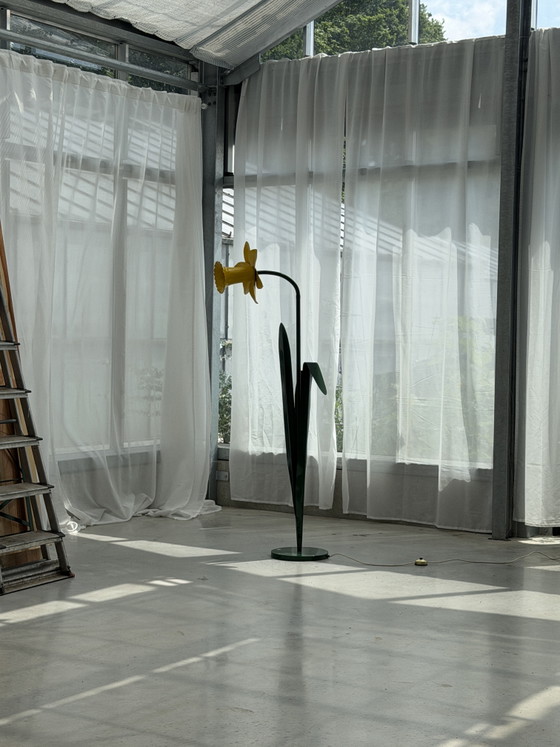 Image 1 of Mike Bliss Daffodil Pop Art Collectible Floorlamp for Bliss Flights of Fancy, Ltd. from the early 80s