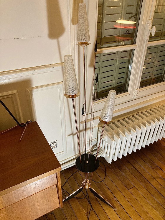 Image 1 of Lunel driepoot vloerlamp, Roseaux 3 lichts