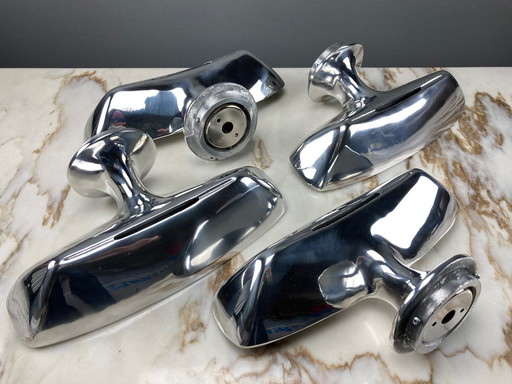 Sconces Wall Lights, Art Deco, Post Modern, Luxury Lighting, Jorge Pensi, Aluminium, Magnesium, Silver, Vintage