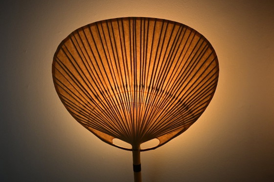 Pair of “Uchiwa” Wall Lamps by Ingo Maurer for M Design, 1970s – Wall lights, Paper, Bamboo (photo 8 of 13)