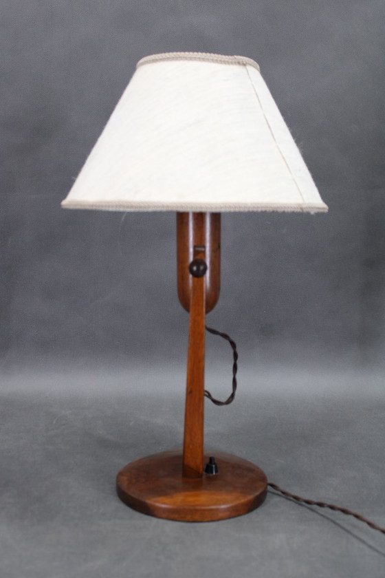 Image 1 of Lámpara de mesa o de pared de roble de los años 60, Checoslovaquia