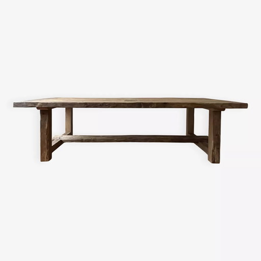 Table à Manger Modèle Ferme Kingstone en Chêne Massif – 250 x 100 cm