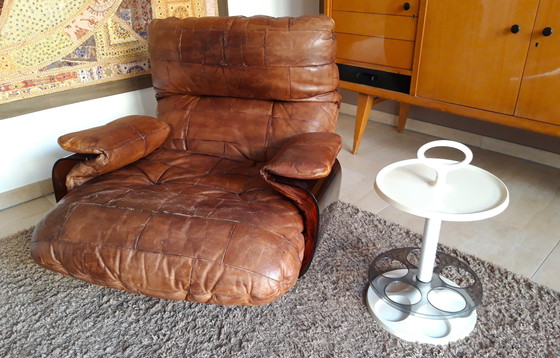 Image 1 of Table / bar portatif space age par Marc Held pour Flair, années 1970.