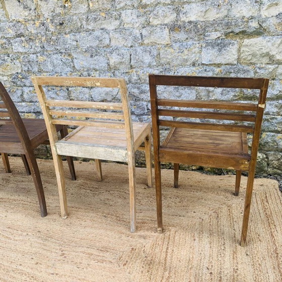 Image 1 of Ensemble de 4 chaises René Gabriel