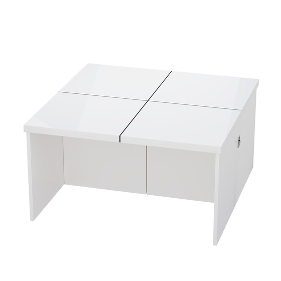 Image 1 of Urban Meuble White Glossy square coffee table, table top with free combination UVVEDS