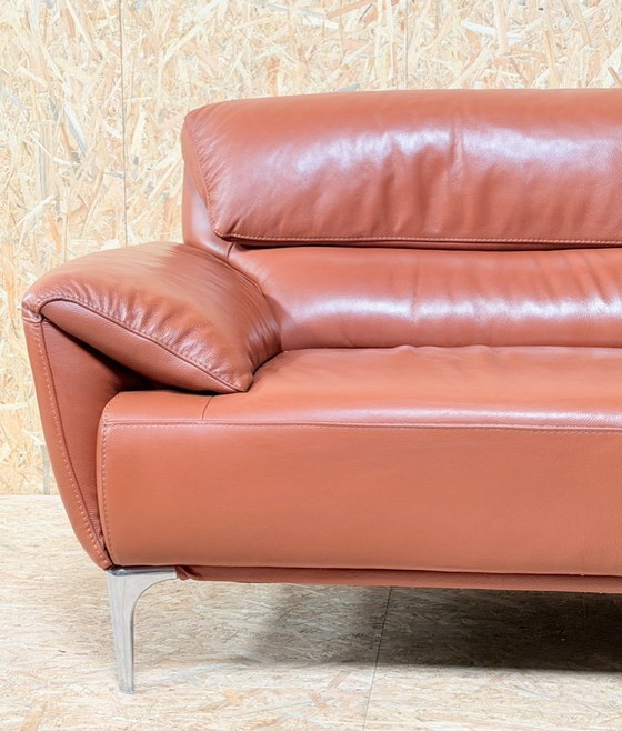 Image 1 of Agnelli Sofa 2 ,5 zits leren Italiaanse bank