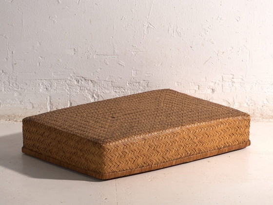 Caja japonesa antigua de bambú tejido – Japón, circa 1950. Juego de dos piezas. – Armarios de almacenamiento (photo 2 of 40)