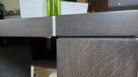 Hans Daalder Massieve Eettafel Serie Lock – Wood, Aluminium (photo 7 of 8)