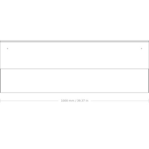 NICHBA Scarpiera a scatola 100 cm – Bianca – kledingkasten, Metal