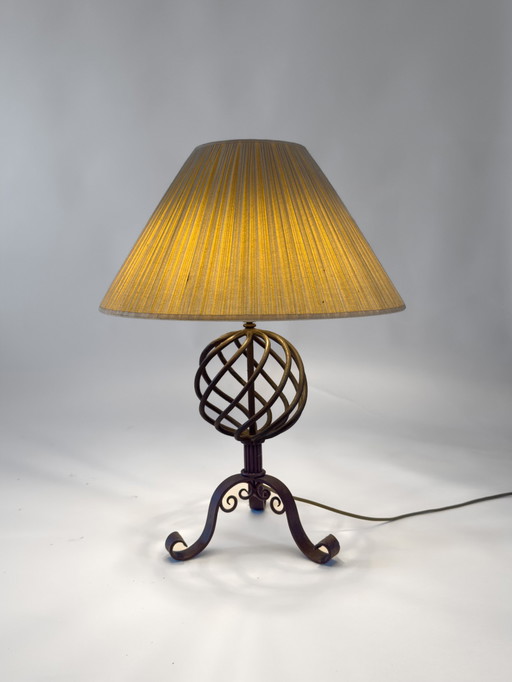 Brutalist Wrought Iron Lamp