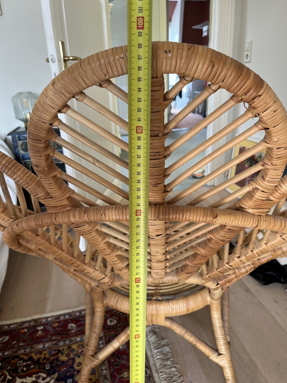 Image 1 of Sedia pavone in rattan