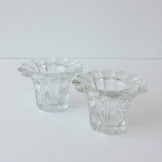 Candelabros de cristal estilo Reims de los años 80 – Portavelas, Glass (photo 10 of 10)