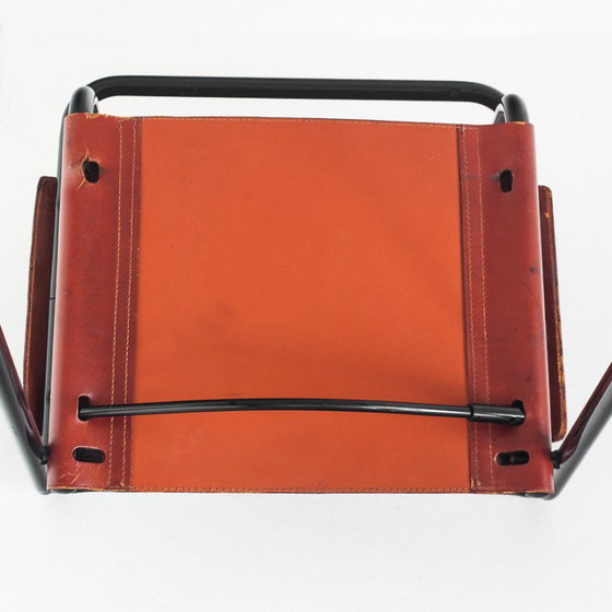 Silla voladiza modelo MG5 en edición de piel de Matteo Grassi. Italia, años 90. – Sillas de comedor, Iron (photo 12 of 15)