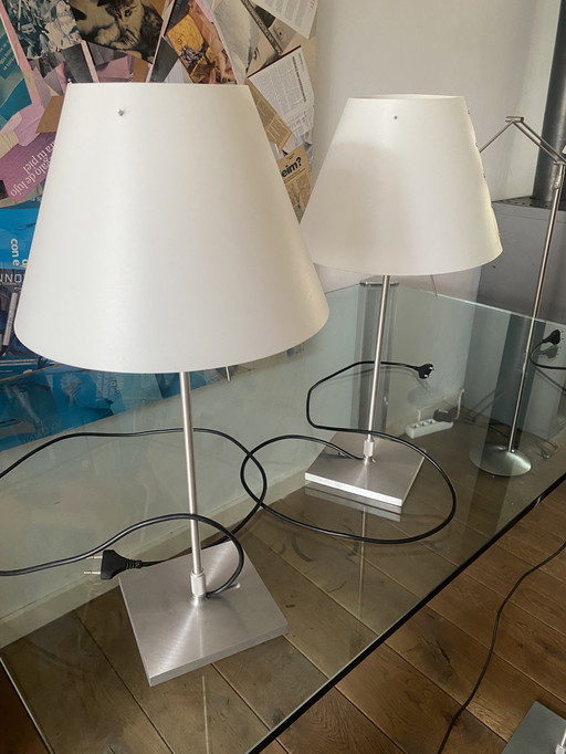 Luce plan lamps 2x desk 1x stand
