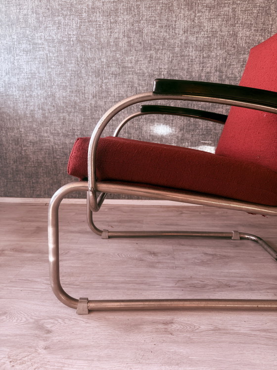 Image 1 of Rare L. vd Vlught (Gispen) Armchair, Model VI-A-138, 1931-