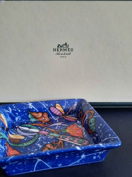Image 1 of Hermès – Pair of porcelain trinket trays – Provenance: Ministry of Foreign Affairs (1988–1993)
