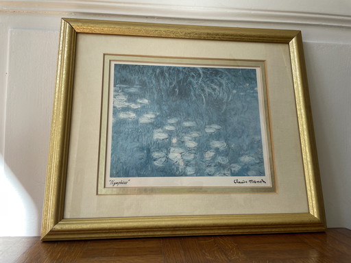 Reproduction Lithograph Les Nymphéas Claude Monet