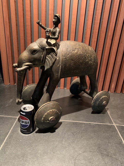 Rare - vintage large temple toy from India