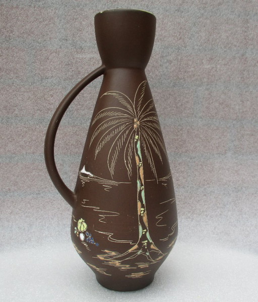 Sparenberg vase, glaze painted, collector, Germany 1950.