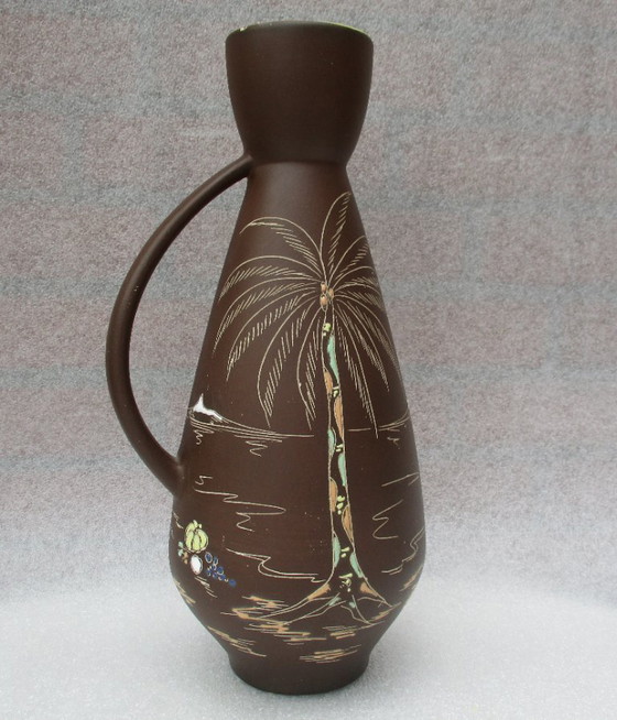 Image 1 of Sparenberg vase, glaze painted, collector, Germany 1950.