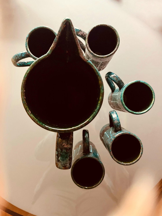 Image 1 of UNIQUE MID-CENTURY CERAMIC COFFEE SET