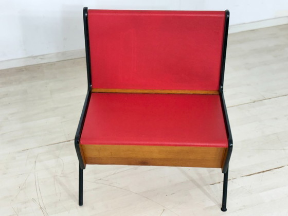 Image 1 of Vintage Design Bench – Mid Century Dining Bench Industrial Look