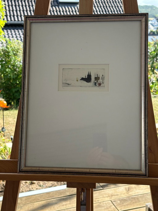 Alexander Befelein, original color etching, 1984, 2/150