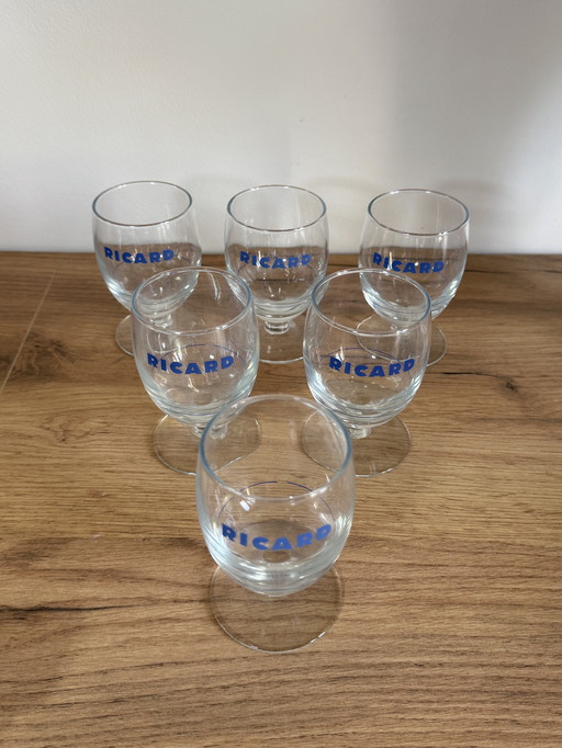 Juego de 6 vasos Ricard