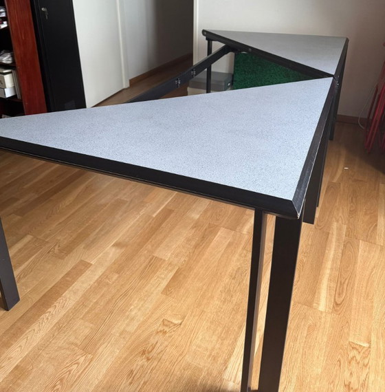 Image 1 of Table pythagoras. 110x110cm. Folds out to 120x120. Also possible: square with triangle.