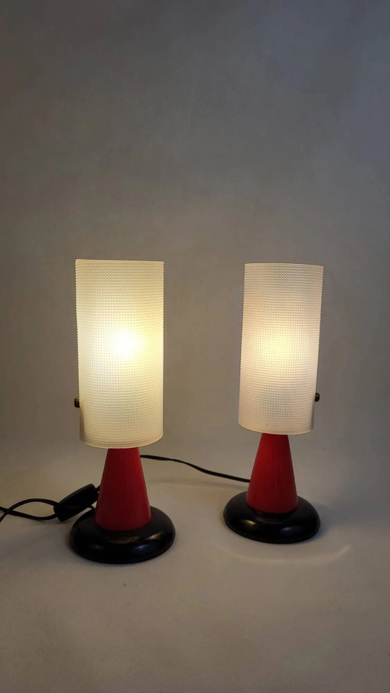 Lampada Rockabilly anni '50-'60 (*2) – Lampade da tavolo, Metal, Plastic, Vintage (photo 10 of 12)