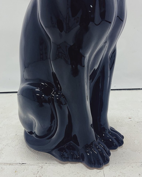 Scultura Pantera Nera in Ceramica – Ceramiche Boxer, Oggetti decorativi (photo 4 of 5)