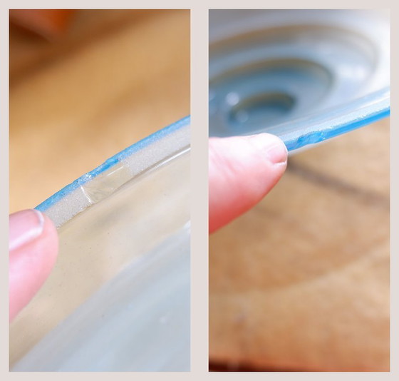 Image 1 of Stehleuchte "Scheibe" aus Metall und sandgestrahltem Glas