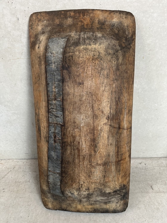 Image 1 of XXL 19de eeuws antieke houten trog 