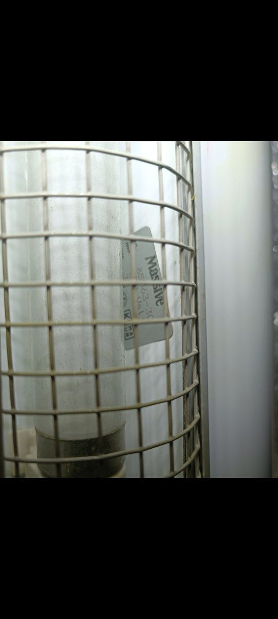 Image 1 of Pair of industrial pendant lamps by Massive, 1980s