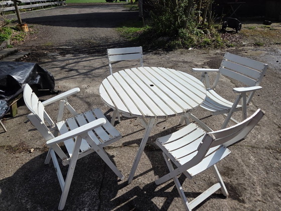 Image 1 of Vintage Youpy tuintafel set