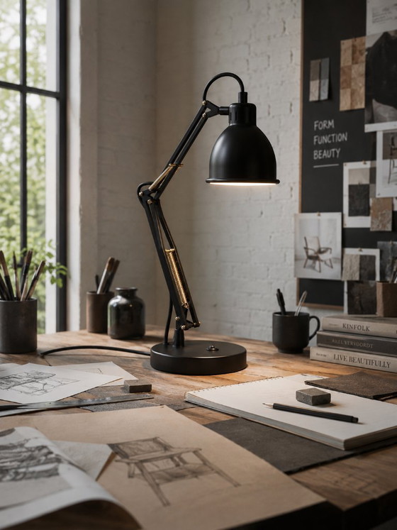 Image 1 of Frandsen Job Table Lamp Black